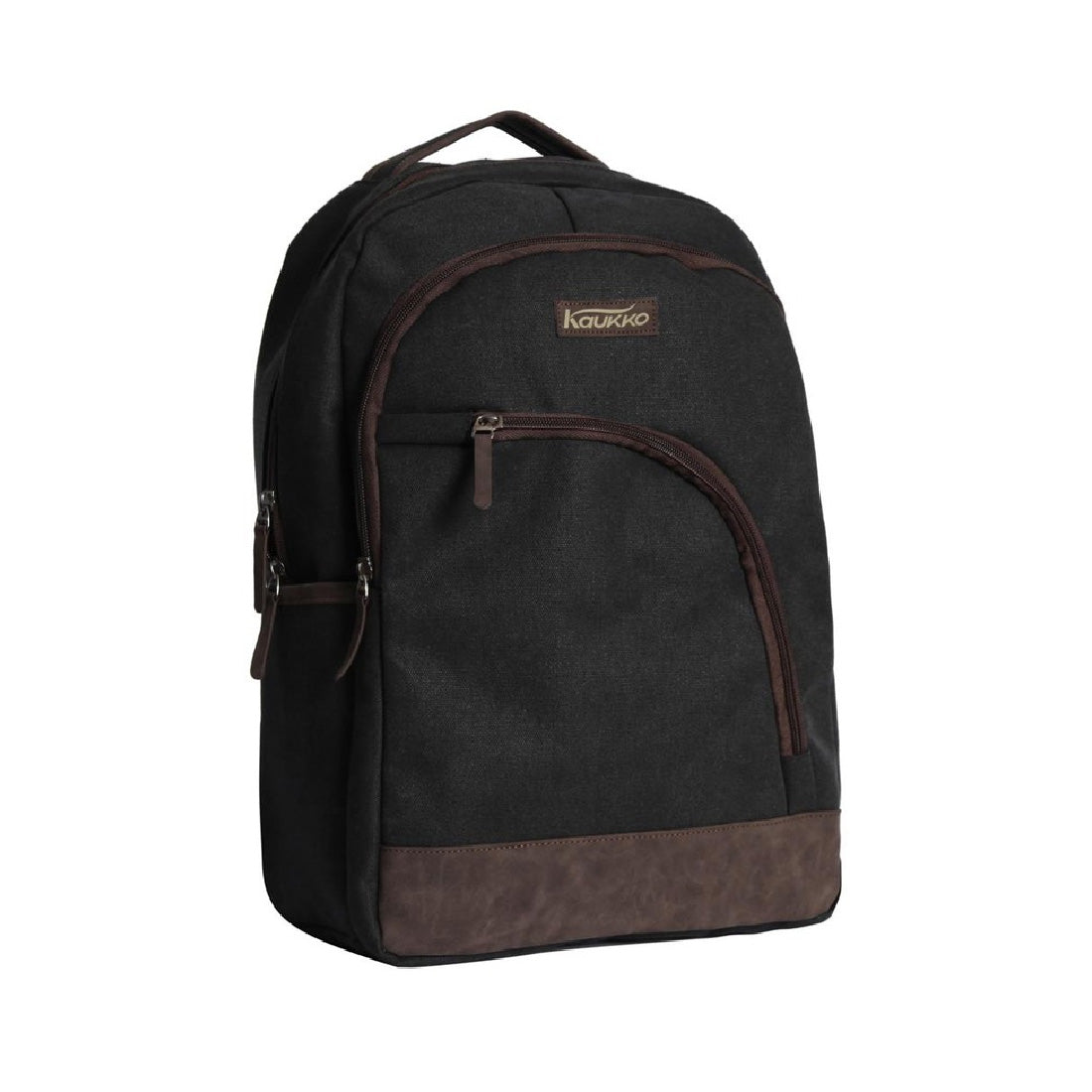 Kaukko Kanvas Siyah Unisex Okul Sırt Çantası