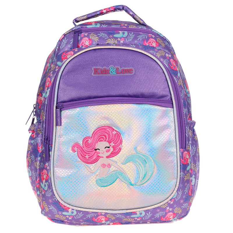 Kaukko Kids&Love Aynalı Simli Deniz Kızı Kız Çocuk Sırt Çantası