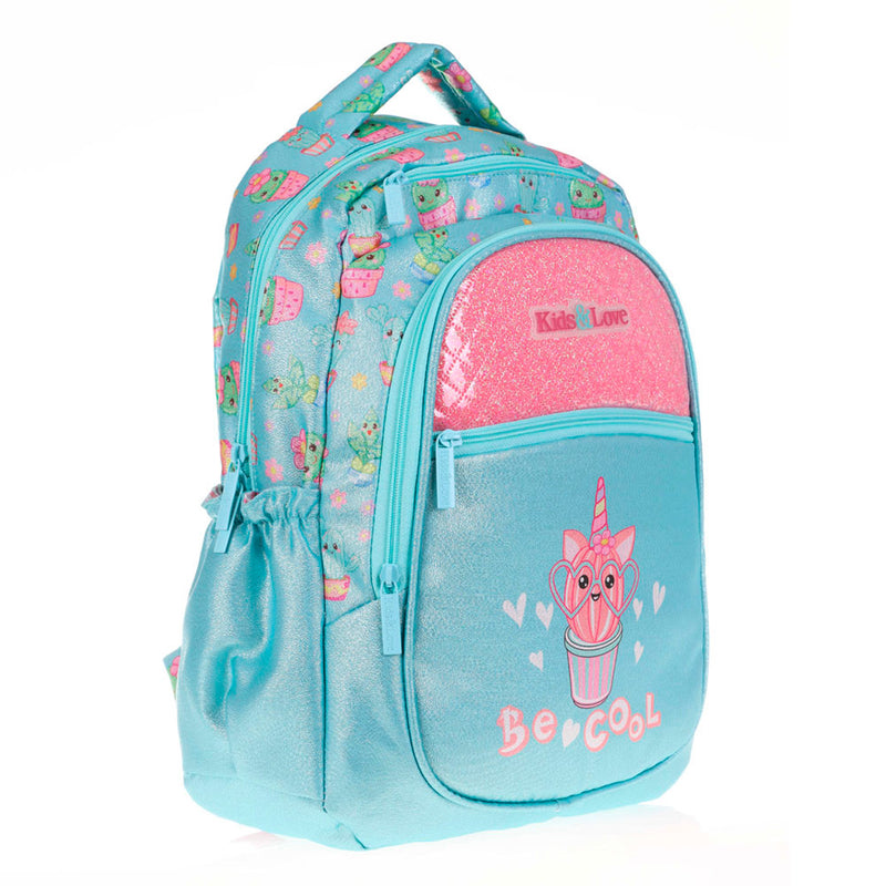 Kaukko Kids&Love Kız Çocuk Kapitone Cactus Sırt Çantası