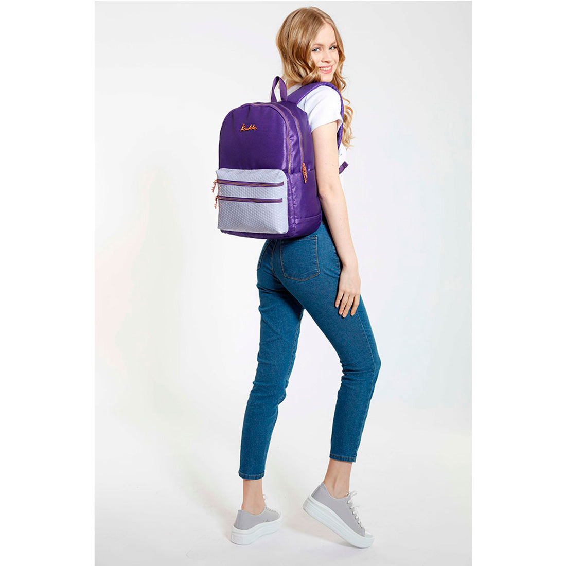 Kaukko Magic Dreams Simli Mor Kız Çocuk Sırt Çantası