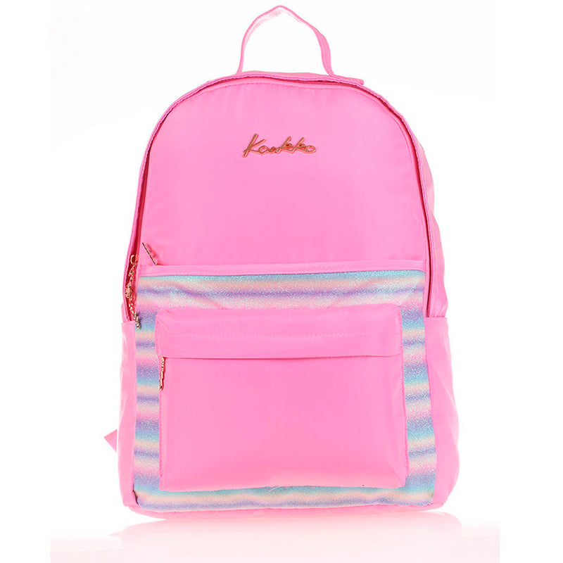 Kaukko Magical Simli - Pembe Sırt Çantası K1536