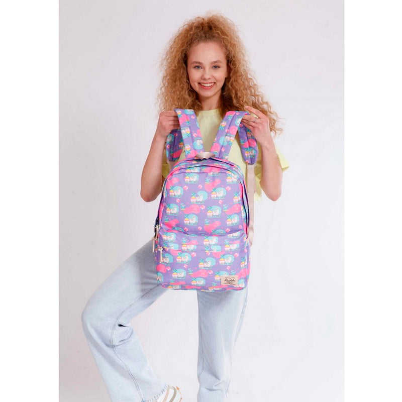Kaukko Nature Lama Kız Çocuk Mor Sırt Çantası
