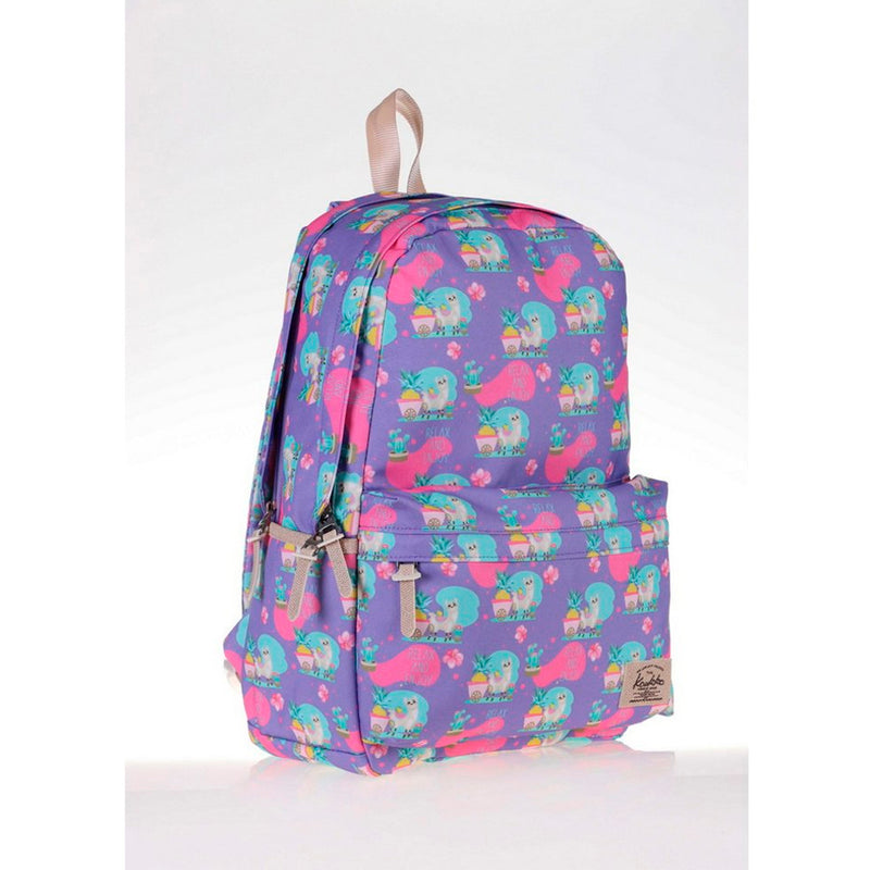 Kaukko Nature Lama Kız Çocuk Mor Sırt Çantası