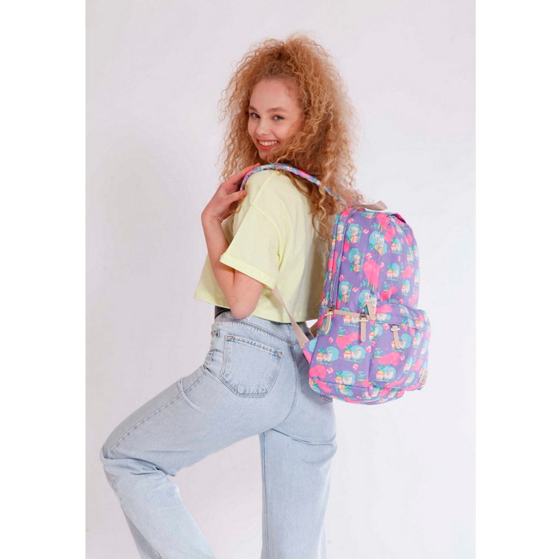Kaukko Nature Lama Kız Çocuk Mor Sırt Çantası
