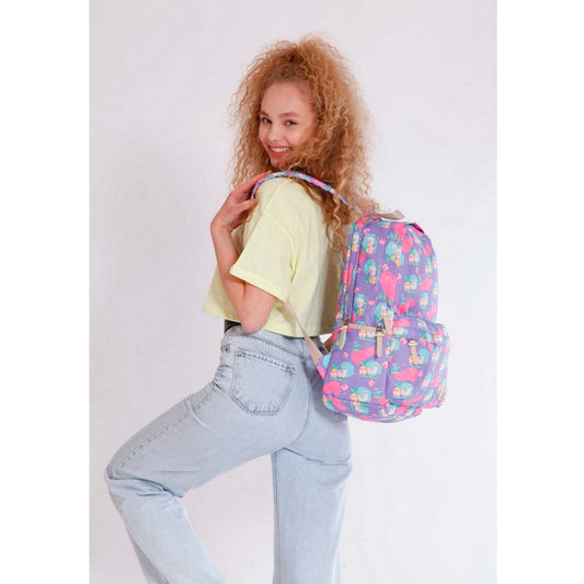 Kaukko Nature Lama Kız Çocuk Mor Sırt Çantası