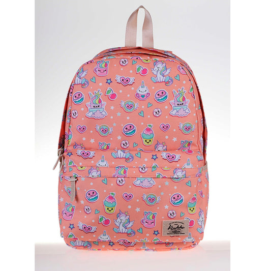 Kaukko Nature Kız Çocuk Somon Unicorn Sırt Çantası