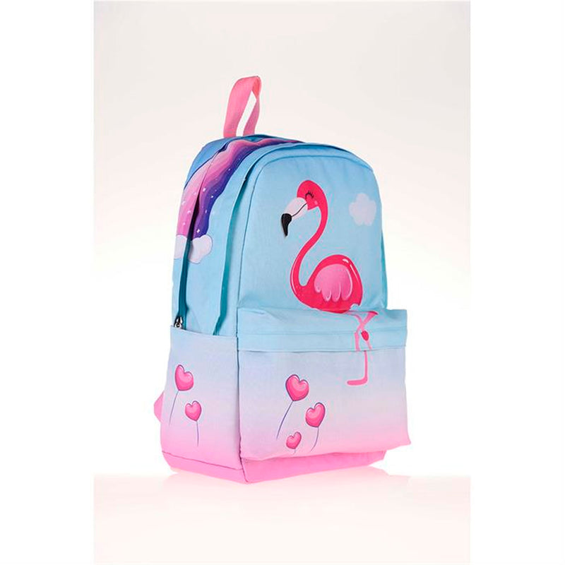 Kaukko Rainbow Flamingo Layer Kız Çocuk Sırt Çantası