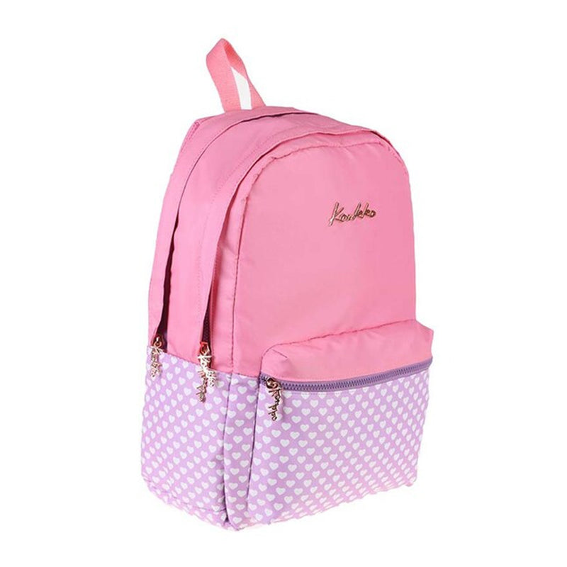 Kaukko Soft Stripe Kız Çocuk Pembe Sırt Çantası