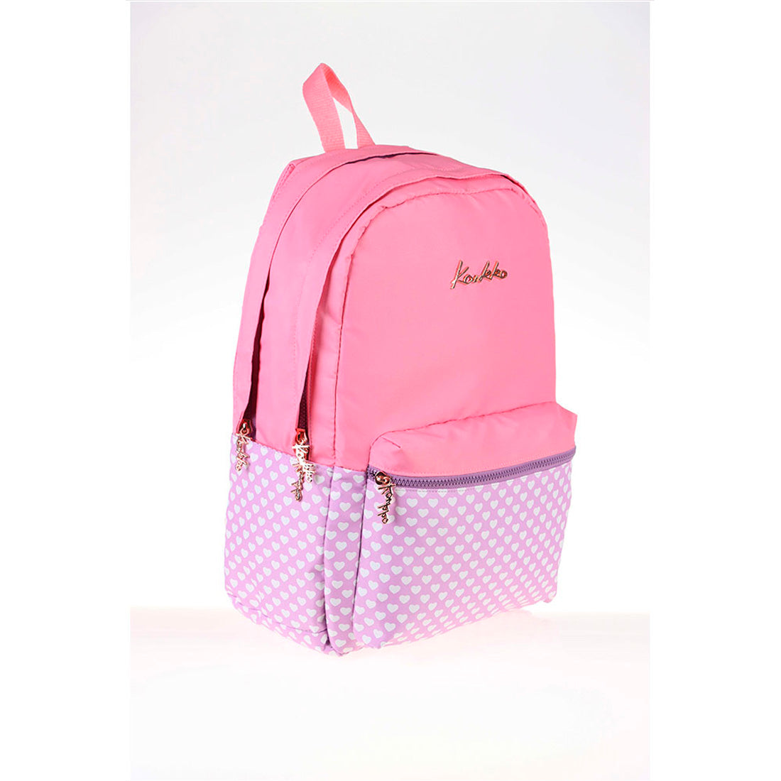 Kaukko Soft Stripe Kız Çocuk Pembe Sırt Çantası