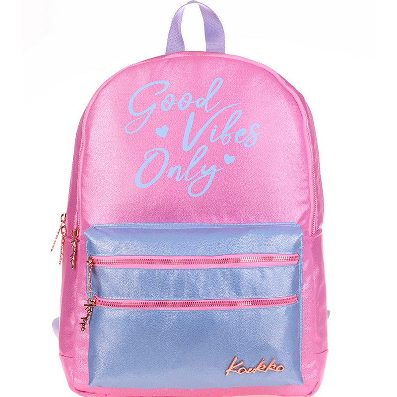 Kaukko Sparkle Duble Pembe Sırt Çantası