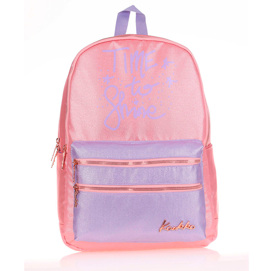 Kaukko Sparkle Duble Kız Çocuk Somon Sırt Çantası