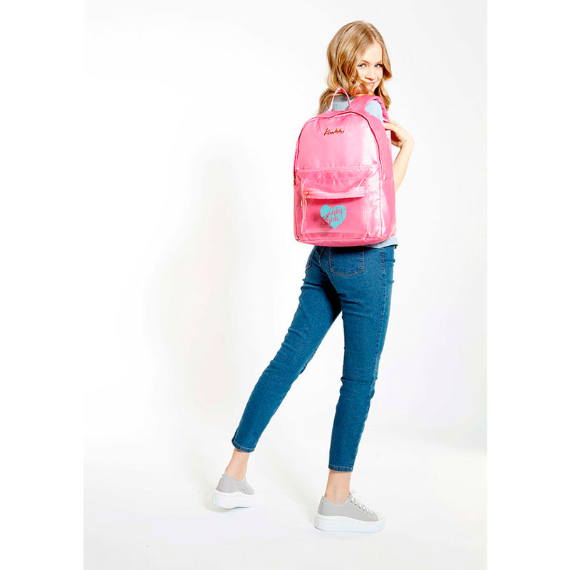 Kaukko Sparkle Transparent Pembe Kız Çocuk Sırt Çantası