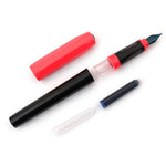 Kaweco Perkeo Siyah Pembe Medium Uç Dolma Kalem - Hediyelik İmza ve Ofis Kalemi