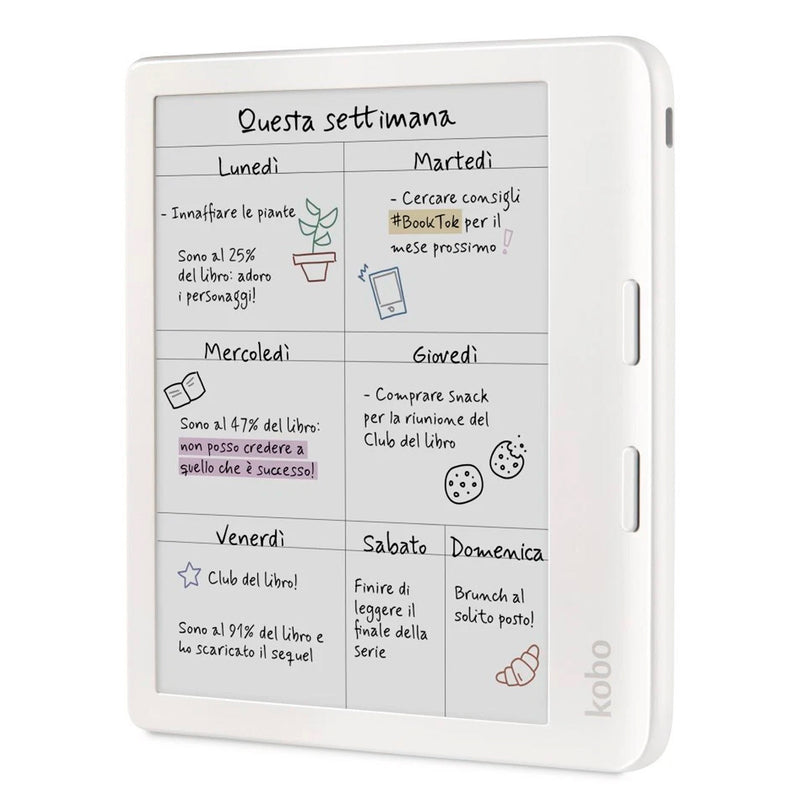 Kobo Libra Colour E-Rdr, Beyaz