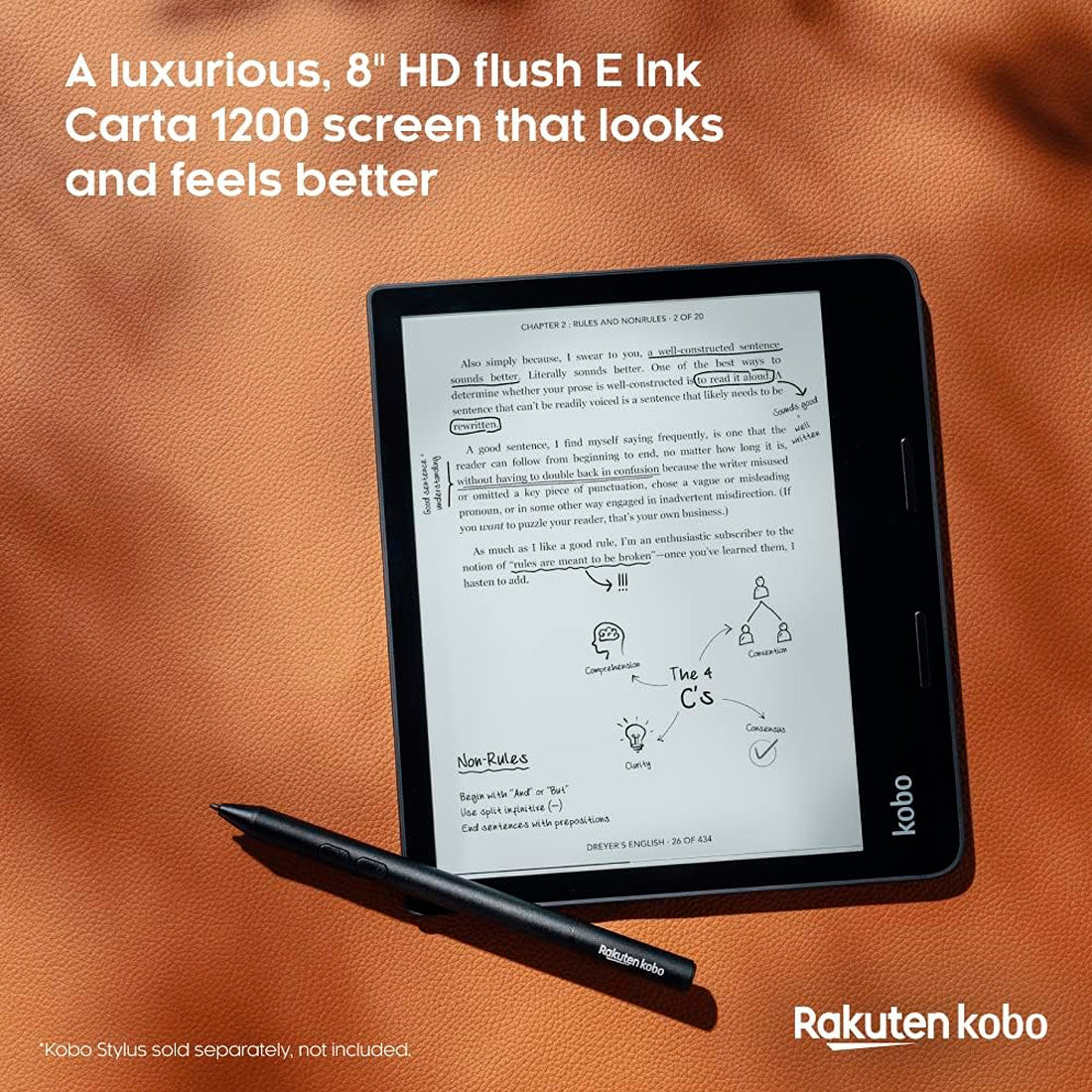 Kobo Sage E-rdr Siyah Okuma Cihazı N778