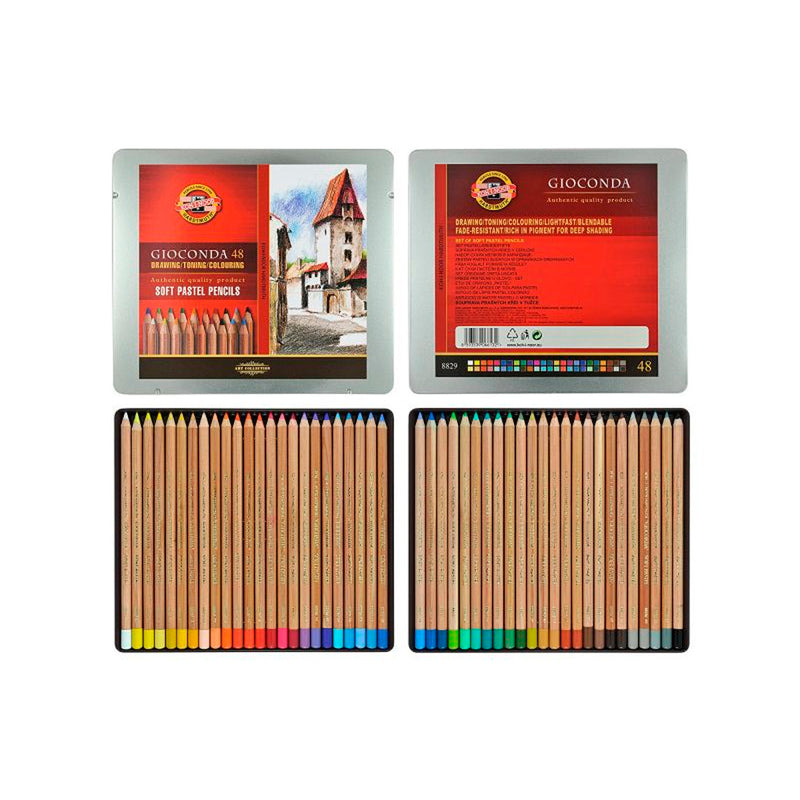 Koh-İ-Noor 48'li Pastel Kalemler - Sanatsal Çizim ve Boyama Seti