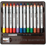 Koh I Noor Wax Aquarell 12'li Sulandırılabilir Mum Boyası - Sanatsal Hobi ve Çizim Boyası