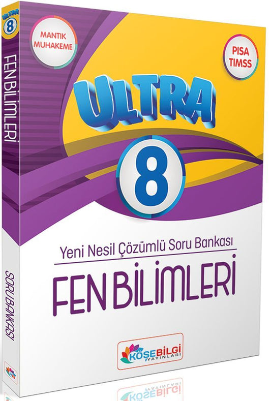 Köşebilgi Yayınları 8. Sınıf Ultra Fen Bilimleri Çözümsüz Soru Bankası