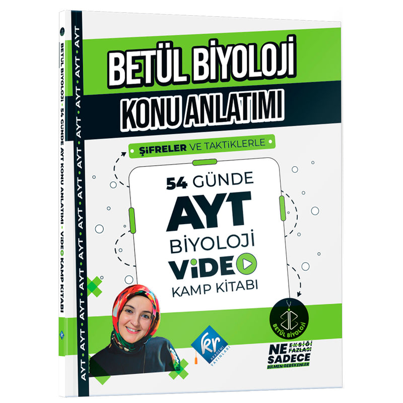 Kr Akademi Yayınları Betül Hoca 54 Günde AYT Biyoloji Konu Anlatımı Video Kamp Kitabı