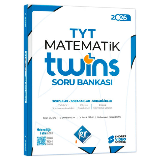 KR Akademi Yayınları TYT Twins Matematik Soru Bankası