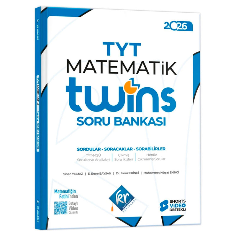 KR Akademi Yayınları TYT Twins Matematik Soru Bankası