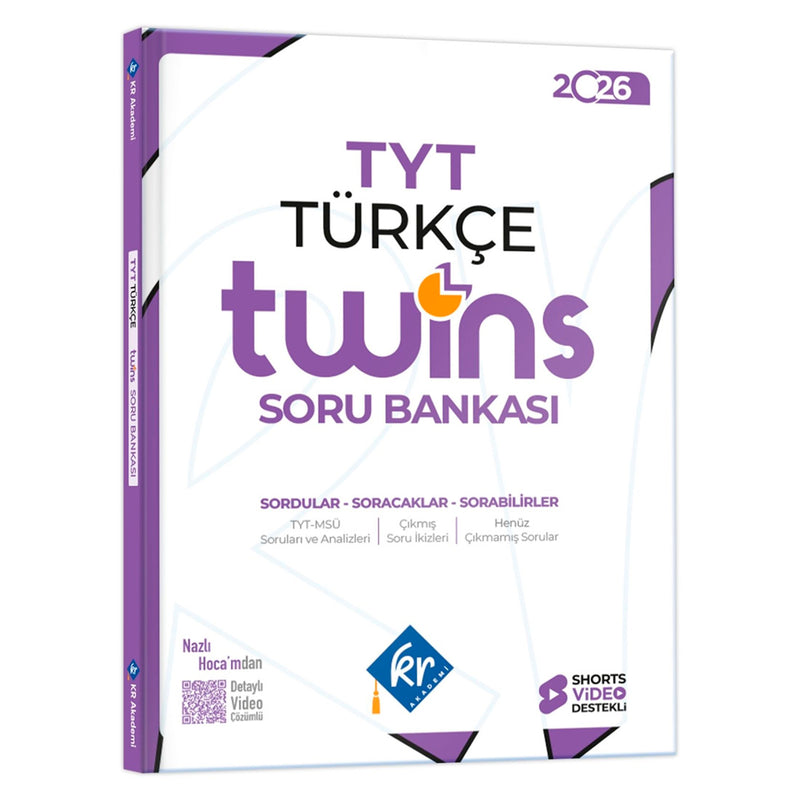 KR Akademi Yayınları TYT Twins Türkçe Soru Bankası