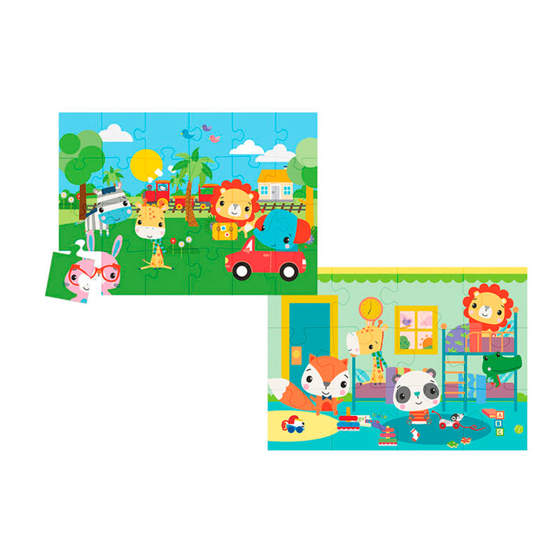 Fisher Price Ks Games Railway Bedtime 2'si 1 Arada Bebek Çocuk Puzzle 0-25 Parça