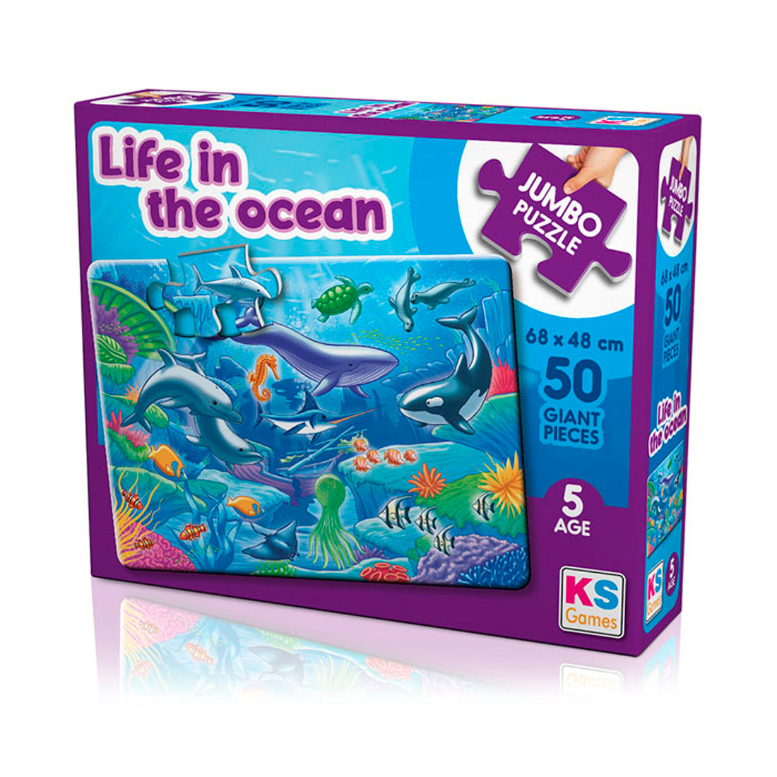 Ks Games Life In The Ocean Bo 50 Parça Çocuk Puzzle