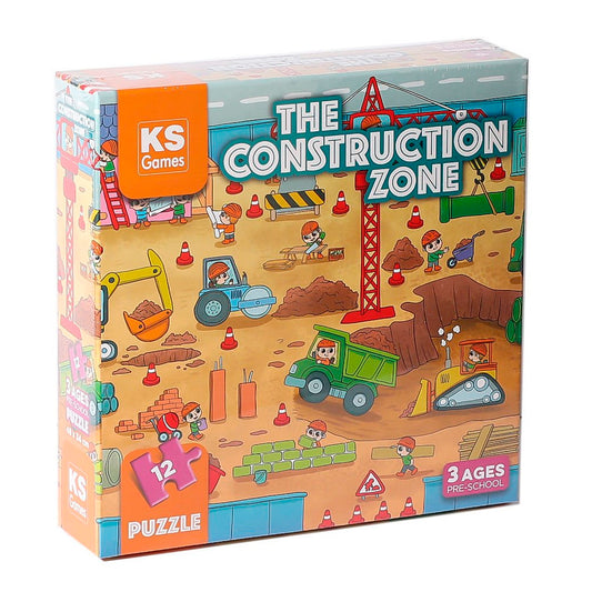 Ks Games The Construction Çocuk Puzzle 0-25 Parça