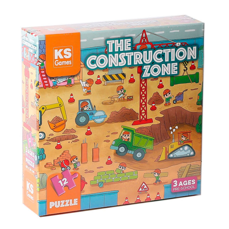 Ks Games The Construction Çocuk Puzzle 0-25 Parça
