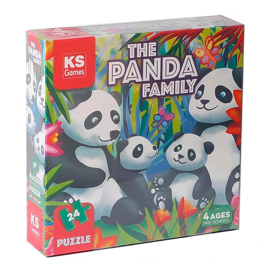 Ks Games The Panda Family Çocuk Puzzle 0-25 Parça