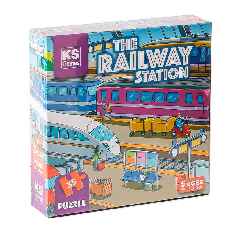 Ks Games The Railway Station 0-25 Parça Çocuk Puzzle