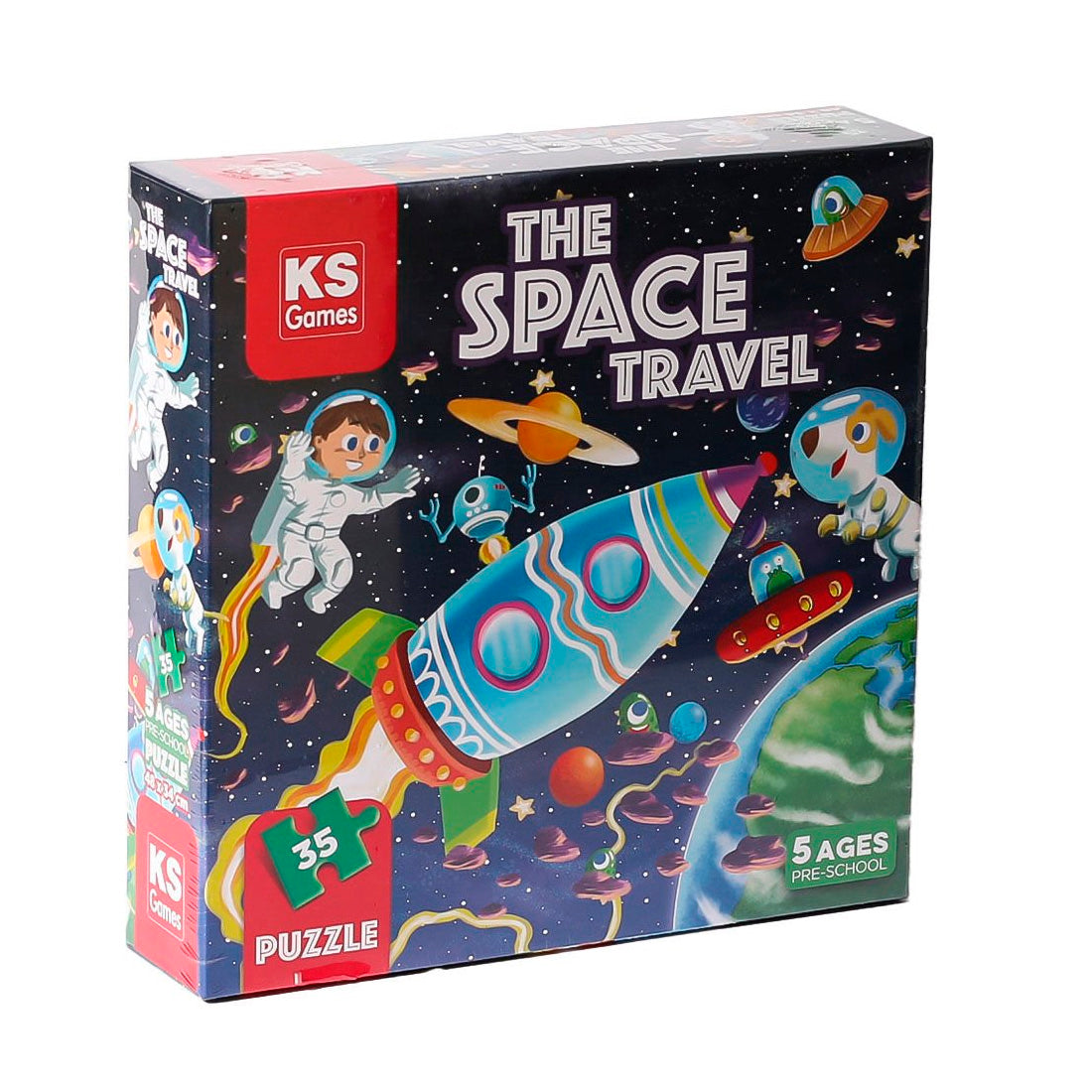Ks Games The Space Travel Çocuk 0-25 Parça Puzzle