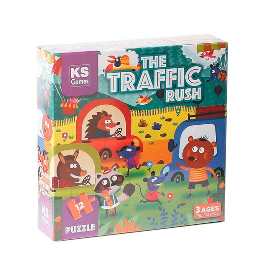 Ks Games The Traffic Rush Çocuk Puzzle 0-25 Parça
