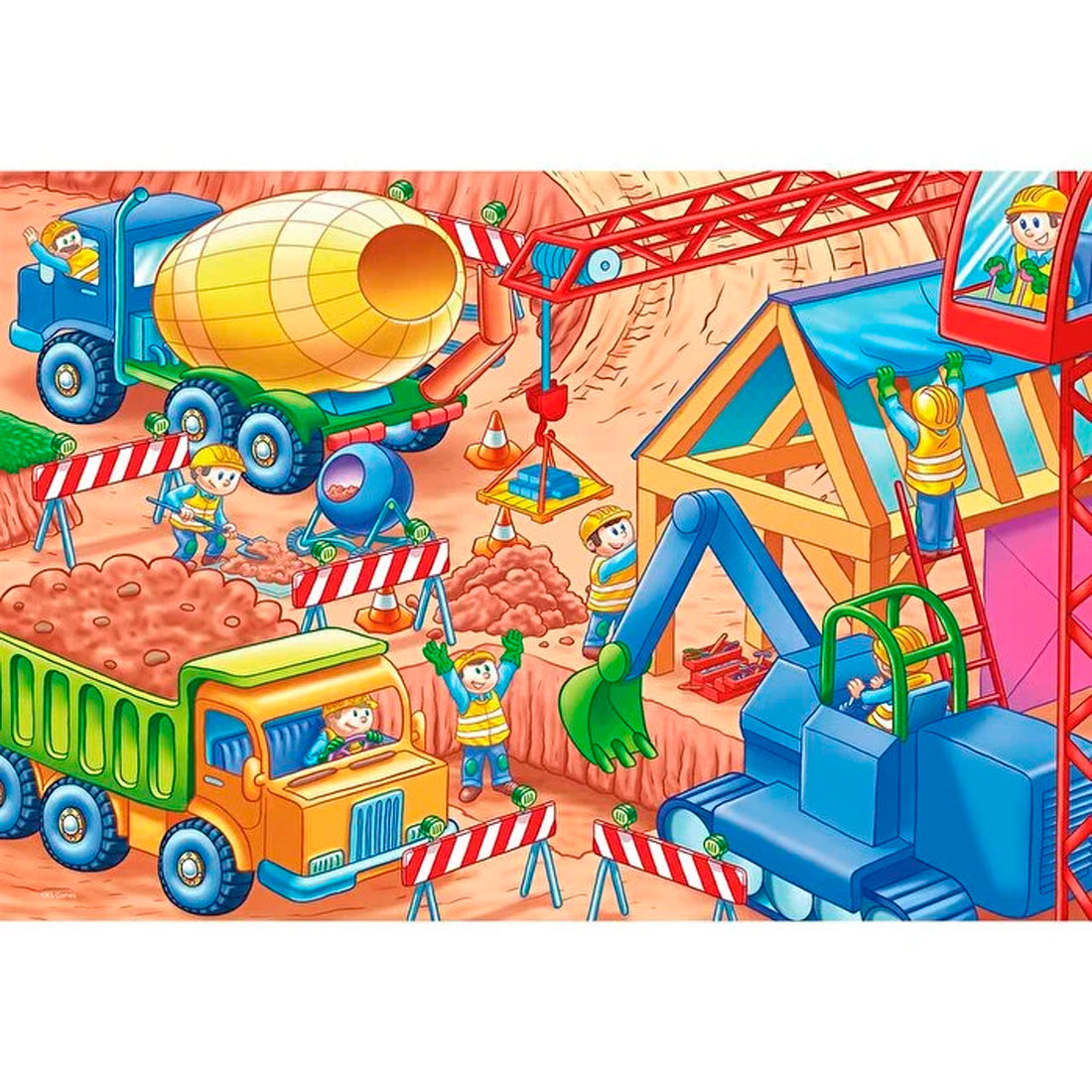 Ks Games Under Construction 12 Parça Jumbo Çocuk Puzzle