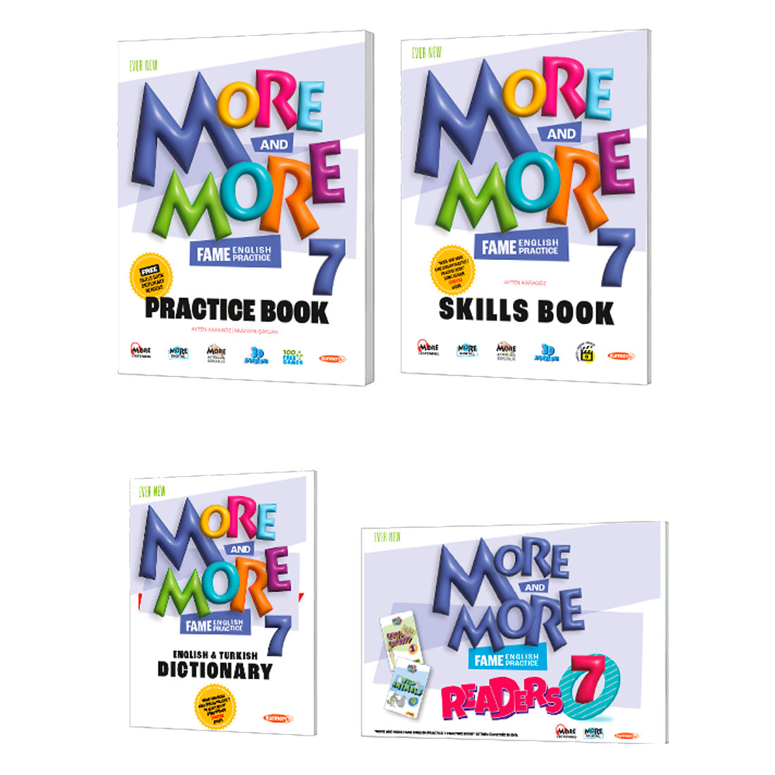 Kurmay Yayınları 7. Sınıf New More & More Englısh Practice Book+(Sözlük)