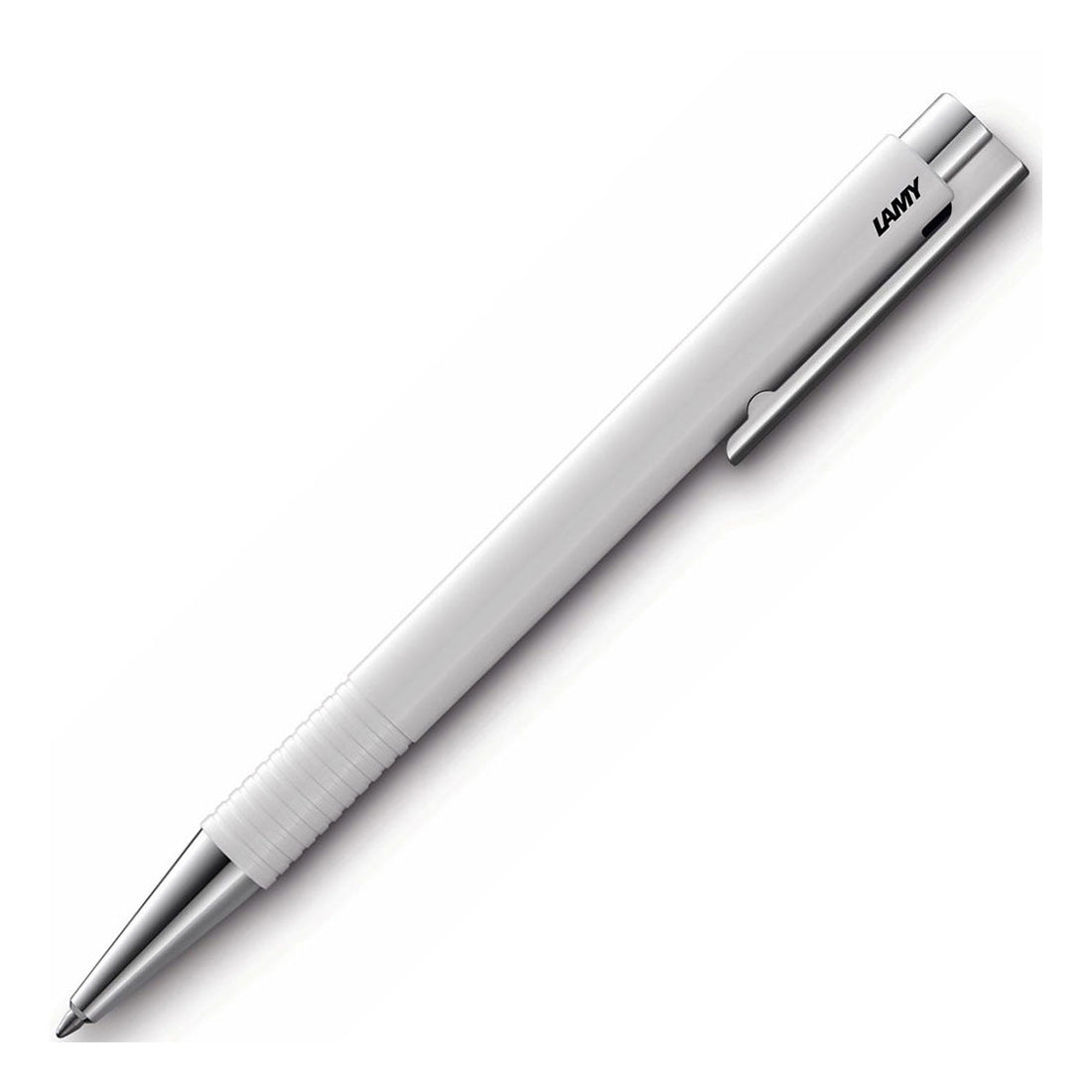 Lamy Logo Mplus Parlak Beyaz Tükenmez Kalem - Hediyelik, Ofis, İmza ve Yumuşak Yazım Kalemi