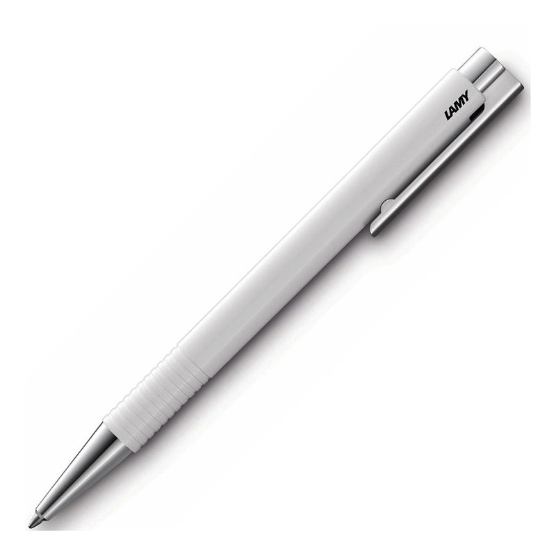 Lamy Logo Mplus Parlak Beyaz Tükenmez Kalem - Hediyelik, Ofis, İmza ve Yumuşak Yazım Kalemi