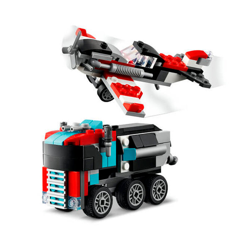 Lego Creator Helikopterli Açık Kasa Kamyon-8 31146