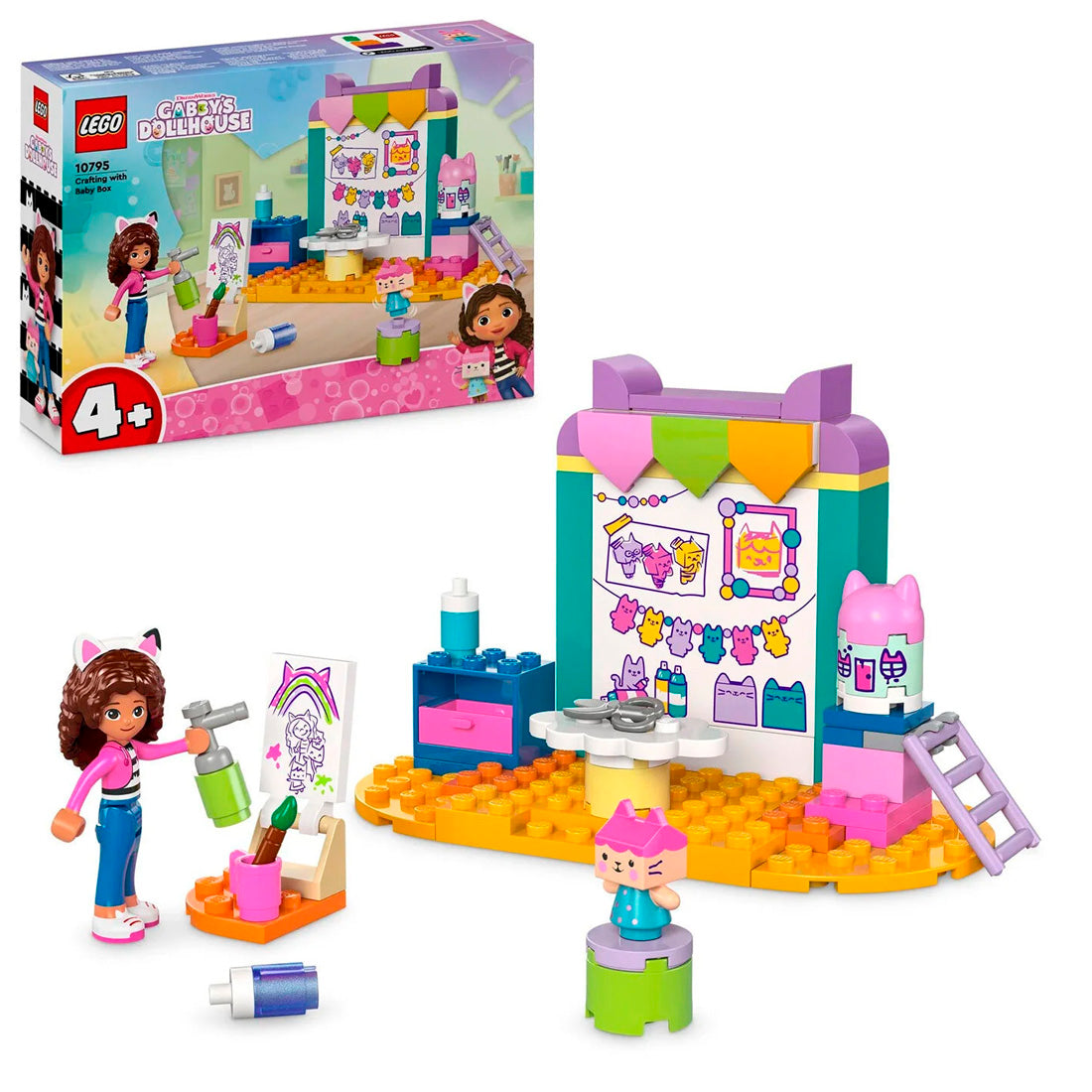 Lego Gabby's Dollhouse Karton Yavru Kedi ile El Sanatları 10795