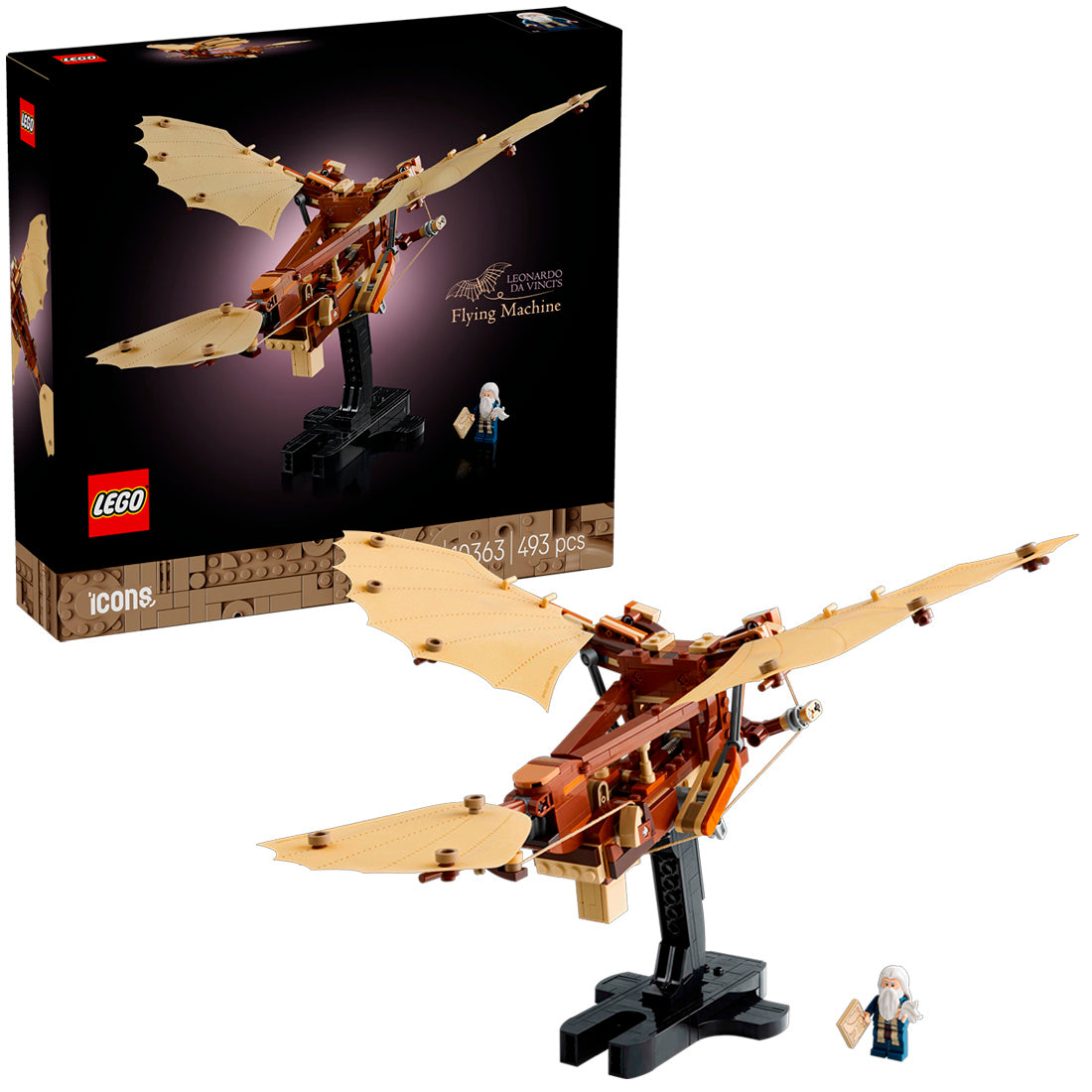 Lego Icons 10363 Leonardo da vinci Uçan makina
