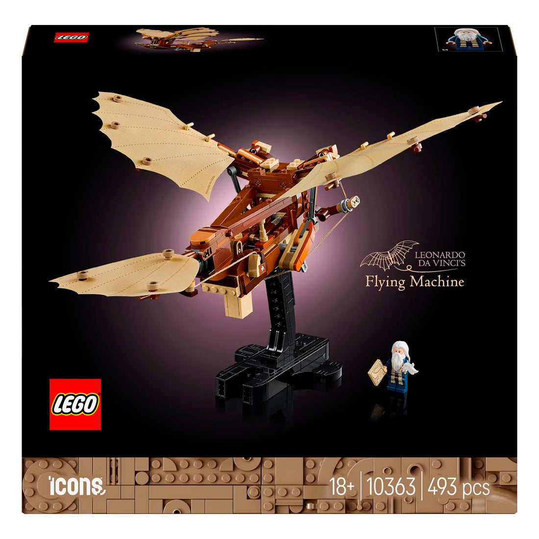 Lego Icons 10363 Leonardo da vinci Uçan makina