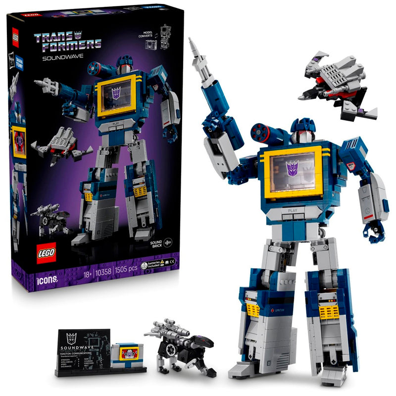 Lego Icons Transformes Soundwave-1 10358