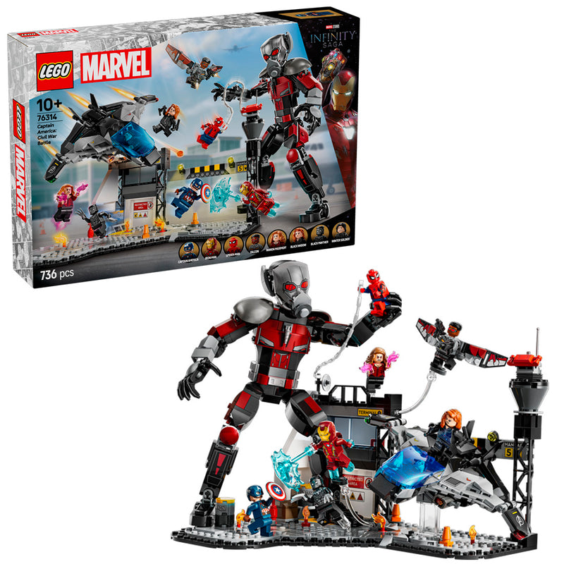 Lego Marvel Kaptan Amerika: Kahramanların Savaşı Aksiyon Savaşı 76314