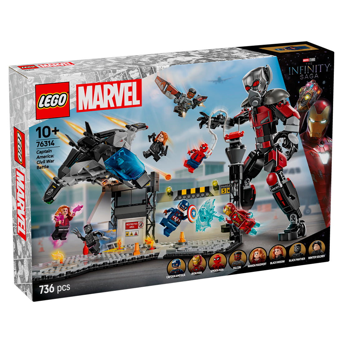 Lego Marvel Kaptan Amerika: Kahramanların Savaşı Aksiyon Savaşı 76314
