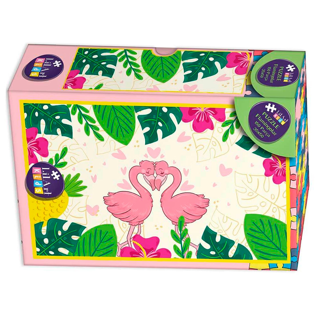 Lilart 150 Parça Flamingolar Çocuk Puzzle