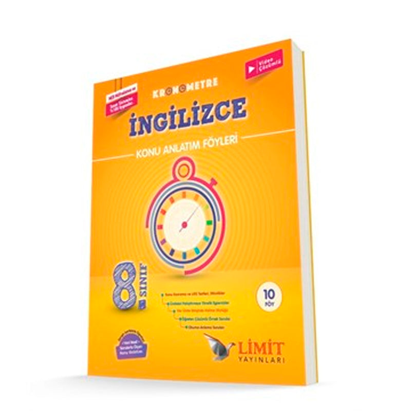 Limit Yayınları 8. Sınıf İngilizce Kronometre Konu Anlatım Föyleri