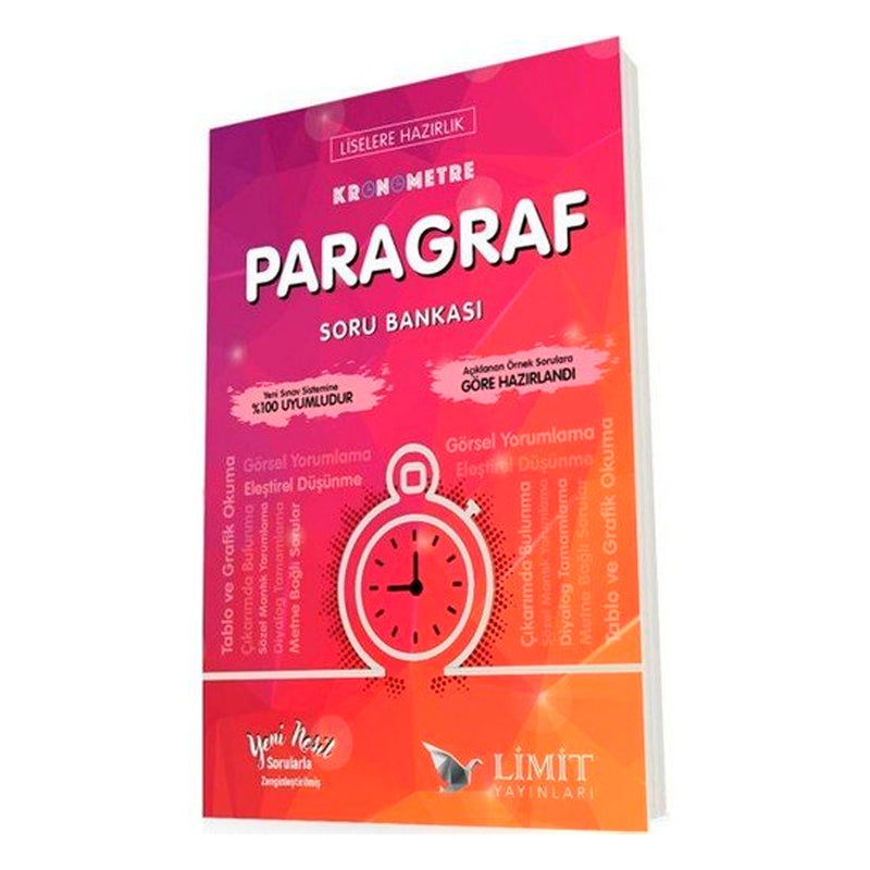 Limit Yayınları 8. Sınıf LGS Kronometre Paragraf Soru Bankası