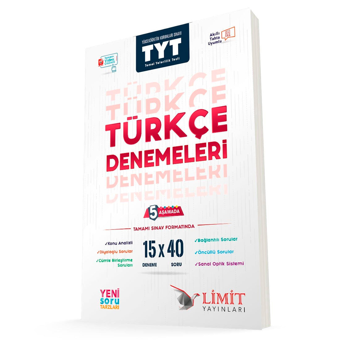 Limit Yayınları TYT Türkçe 15x40 Denemeleri