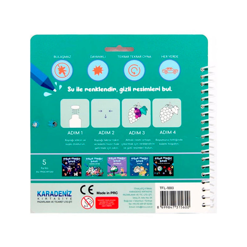 Lino Aqua Magic Book Mandala Sihirli Boyama Tfl-1003